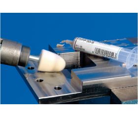 muelas de fieltro de dureza media de forma cónica Ø 15x20 mm, mango Ø 6 mm