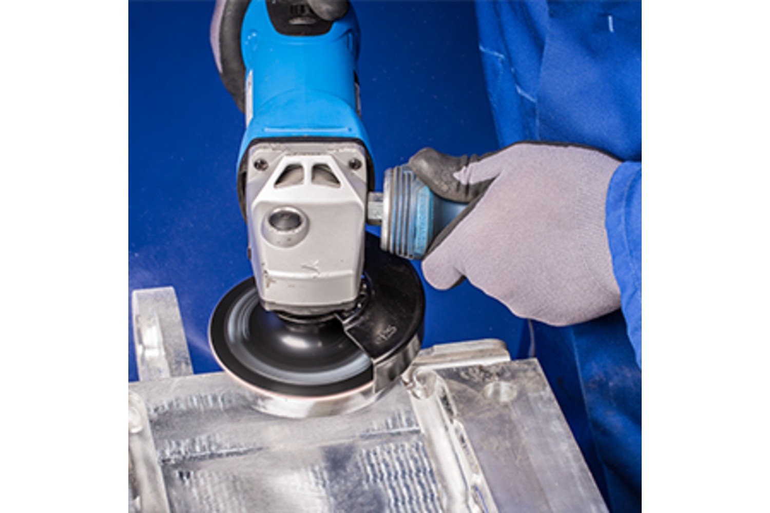 Disco de lija sistema velcro, grano compacto KR Ø 115 mm A400 CK para lijado fino con amoladora angular