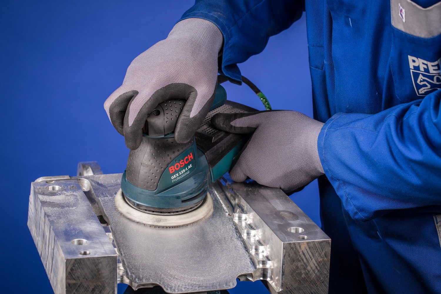 Disco de lija de red de corindón sistema velcro KSS NET Ø 125 A800 desbaste con bajo nivel de polvo con lijadora orbital