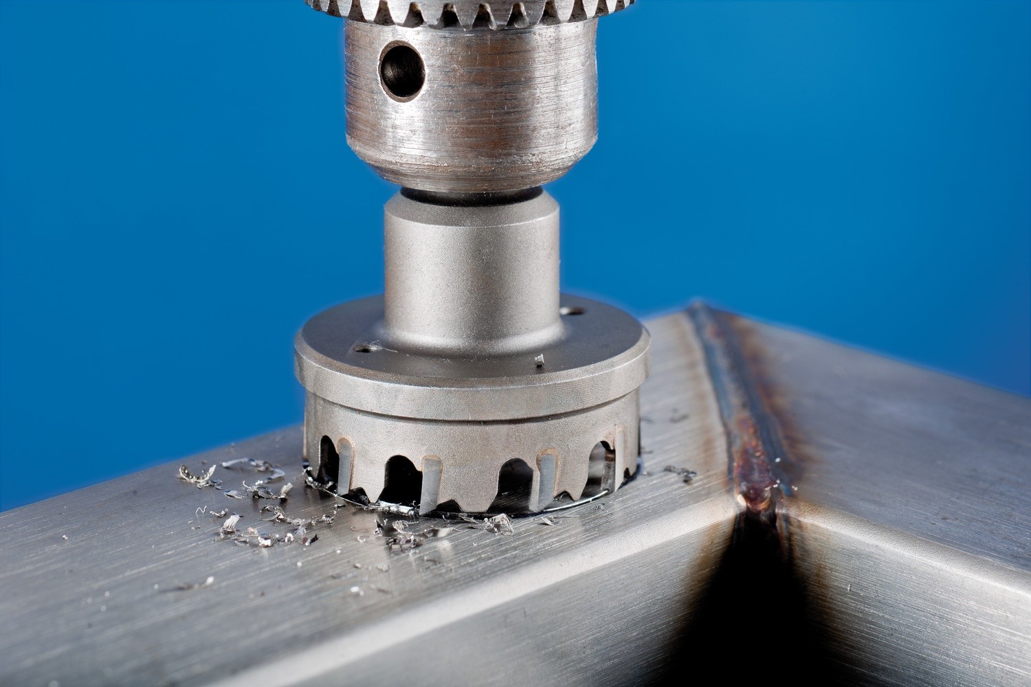 Corona/corona de metal duro Ø 90x8 mm, mango Ø 12 mm, profundidad de corte 4 mm, universal