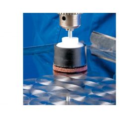 Discos de jaspeado de vellón POLINOX Ø 40 mm A100 para el jaspeado de superficies