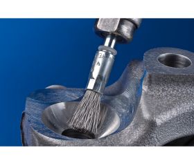 Carda brocha, sin trenzar PBU Ø 10 mm, mango Ø 6 mm, alambre de acero Ø 0,20