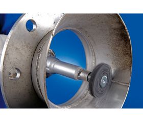 Vellón para limpieza POLICLEAN PCLS Ø 75x13 mm, agujero Ø 6 mm para trabajos de limpieza en basto