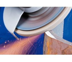 Disco de láminas lijadoras STRONG POLIFAN PFC 115x22,23 mm cónico Z36 línea SGP STEEL para acero