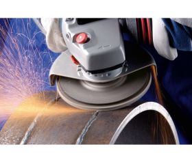 Disco de láminas lijadoras POLIFAN PFC 115x22,23 mm cónico A40 SG STEELOX acero/acero inoxidable