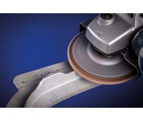 Disco de láminas lijadoras POLIFAN PFC 115x22,23 mm cónico A-COOL 40 SG INOX+ALU acero inoxidable/aluminio