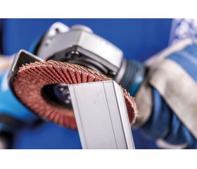 Disco de láminas lijadoras POLIFAN PFC 115x22,23 mm cónico A-COOL 40 SG INOX+ALU acero inoxidable/aluminio