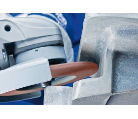 Disco de láminas lijadoras POLIFAN CURVE PFR 115x22,23 mm ancho L A40 línea SGP ALU para aluminio