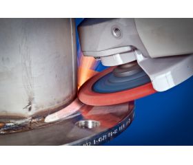 Disco de láminas lijadoras POLIFAN CURVE PFR 115x22,23 mm ancho M CO60 SGP STEELOX para acero/acero inoxidable