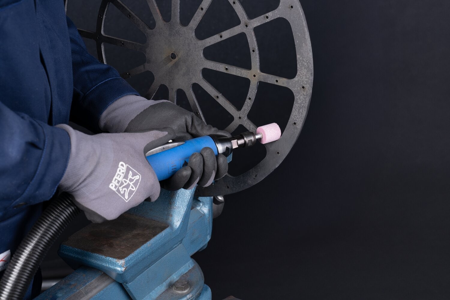 Amoladora recta neumática PGS 6/120 HV 12.000 r.p.m./650 vatios