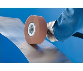 Abanico de vellón de núcleo POLINOX PNL Ø 150x50 mm agujero Ø 25,4 mm A100 para lijado fino y acabado