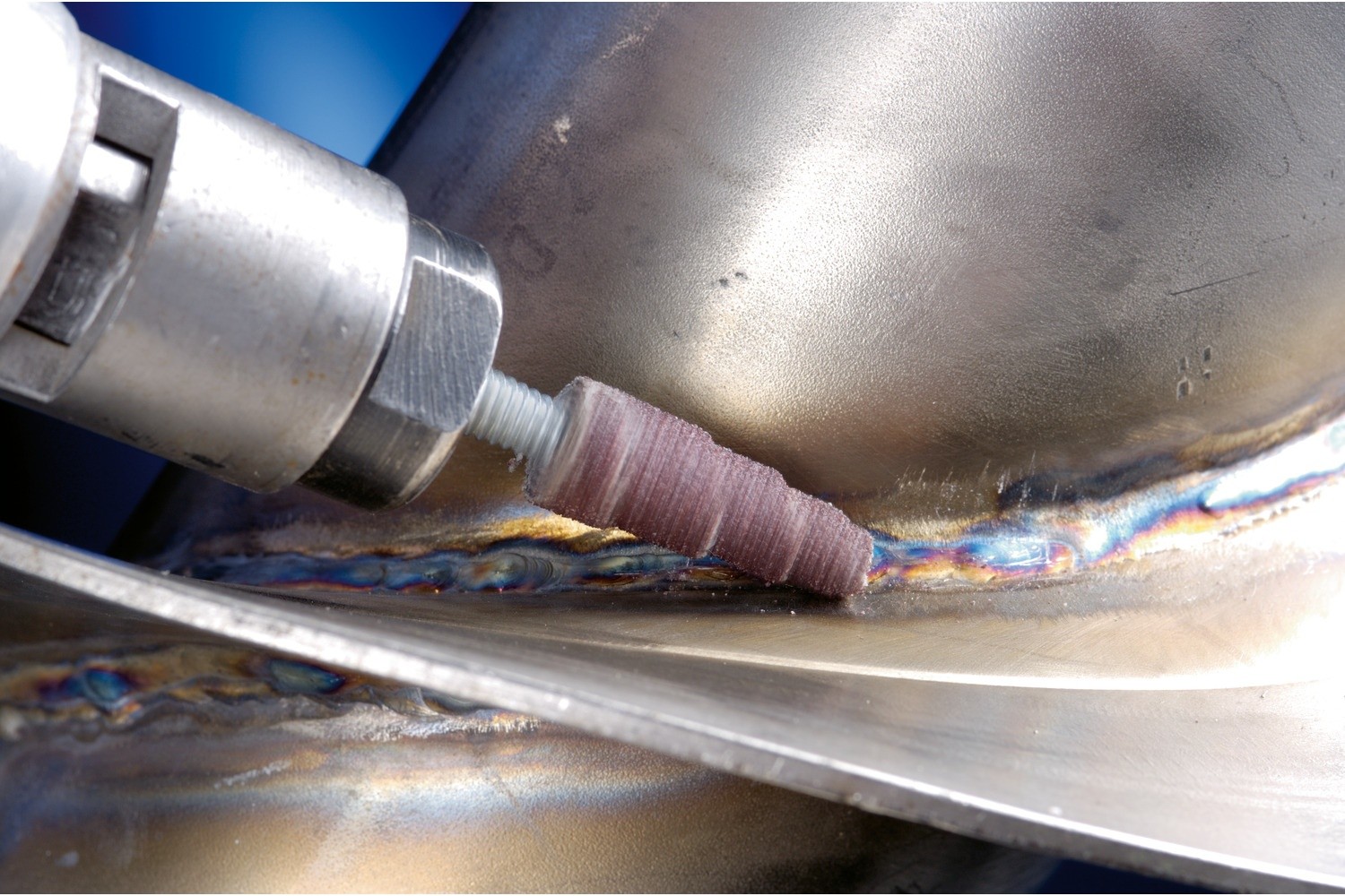 Rollos lijadores cónicos POLIROLL PRK Ø 10x25 mm agujero Ø 3 mm corindón A80