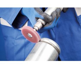 Discos de vellón POLINOX Ø 50 mm agujero Ø 6 mm A100 para lijado fino y acabado