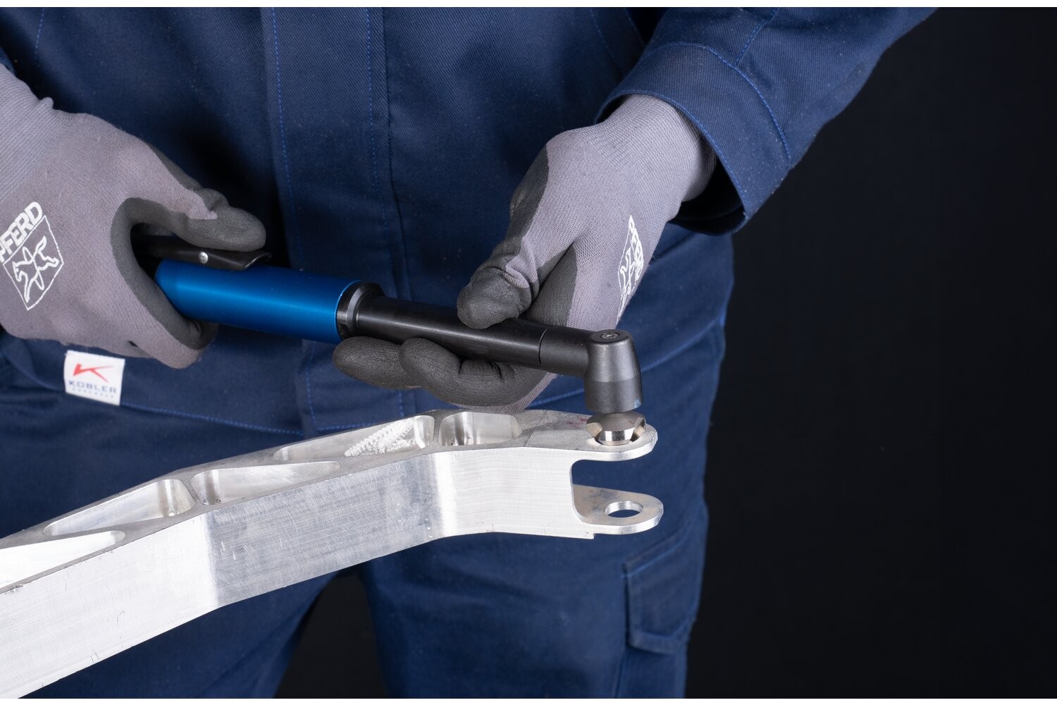 Amoladora angular neumática PWA 1/5 V-HV HEX 1/4" 500 r.p.m./65 vatios