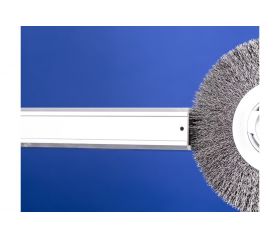 Carda redonda ancha, sin trenzar RBU Ø 100x20x agujero variable alambre de acero Ø 0,30 amoladora