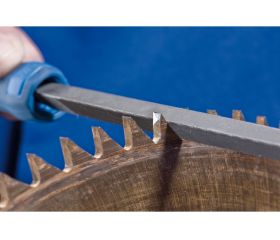 Lima para sierras circulares triangular 200 mm corte 2 uso universal para afilar