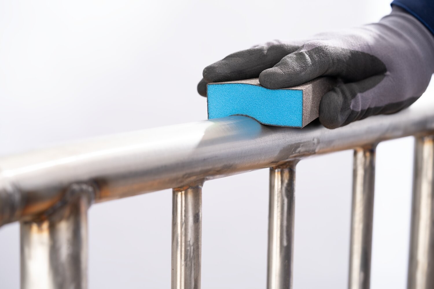 Set de esponjas abrasivas resistentes al agua 69x98x26 mm A60, A100, A180, cuatro caras, para aplicación universal