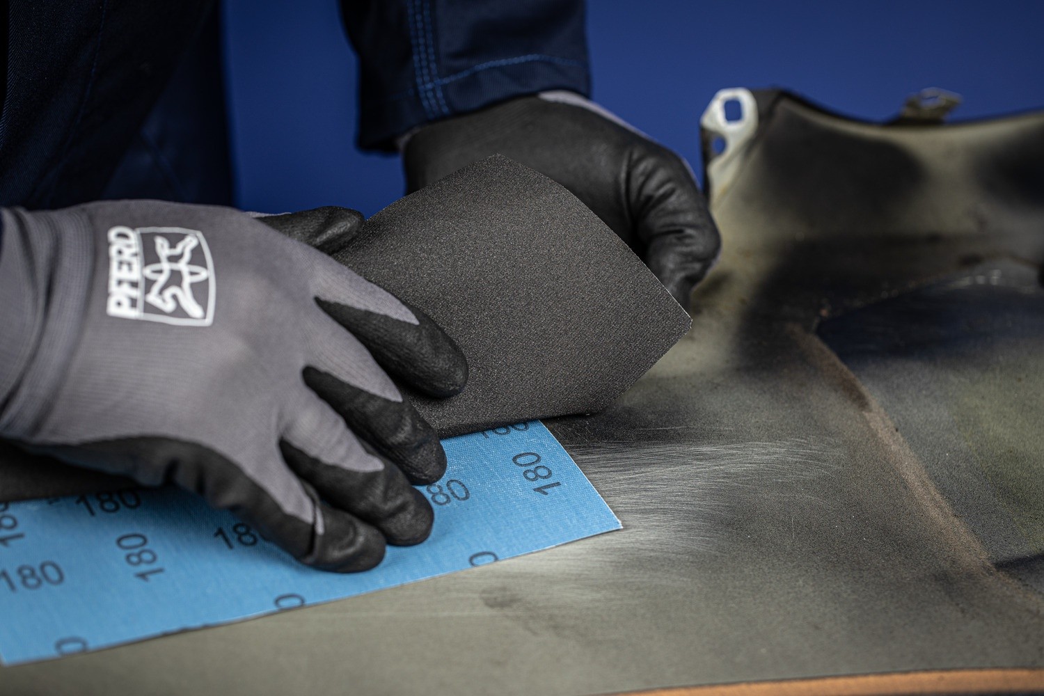 Juego de 10 uds. pliego de lijado de tejido corindón 230x280 mm BG BL A40,80,100,120,180 universal