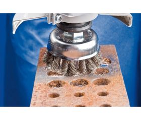 Carda vaso COMBITWIST trenzada TBG Ø 65 mm M14, alambre de acero Ø 0,35 mm, amoladora angular (1)