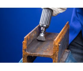 Carda vaso, sin trenzar TBU Ø 50 mm, mango Ø 6 mm, alambre de acero Ø 0,30 (10)