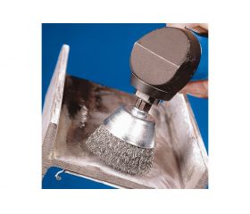 Carda vaso, sin trenzar TBU Ø 50 mm, mango Ø 6 mm, alambre de acero Ø 0,30 (10)