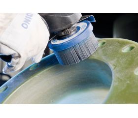 Carda de plato COMPOSITE DBUR Ø 75 mm M14, filamento SiC Ø 1,14 mm, grano 80, uso estacionario