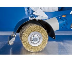 Cardas forma de rodillo WBU Ø 100x100x19,1 mm agujero alambre trenzado de acero Ø 0,27 máquina de satinado