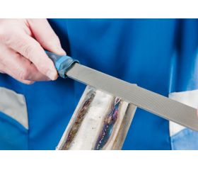 Lima de taller plana paralela 100 mm corte 1 para mecanizado con arranque de virutas, desbaste