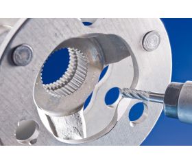 Fresa de metal duro de alto rendimiento INOX cilíndrica ZYA Ø 03x13 mm, mango Ø 3 mm, para acero inoxidable