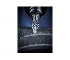 Fresa de metal duro de alto rendimiento CAST forma cilíndrica ZYAS dentado frontal Ø 06x16 mm, mango Ø 6 mm, para hierro fundido