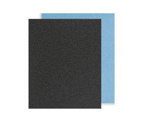 Pliegos de lija, soporte de tela azul