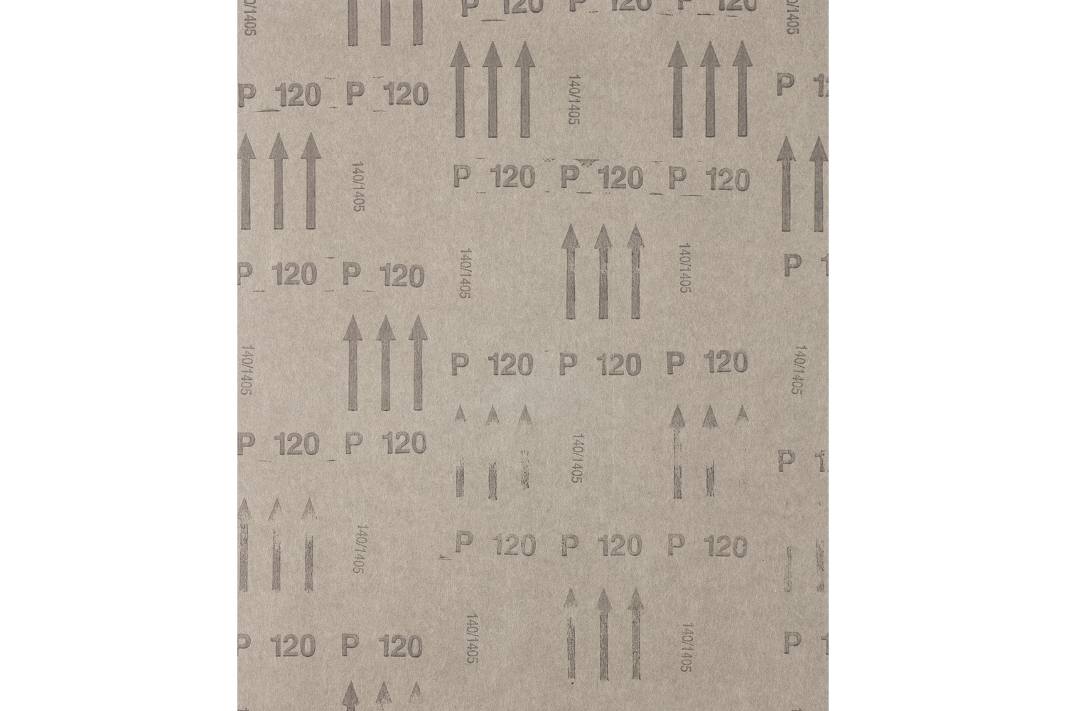 Papel pliego de lija de corindón 230x280 mm BP A120 universal para madera, color y pintura