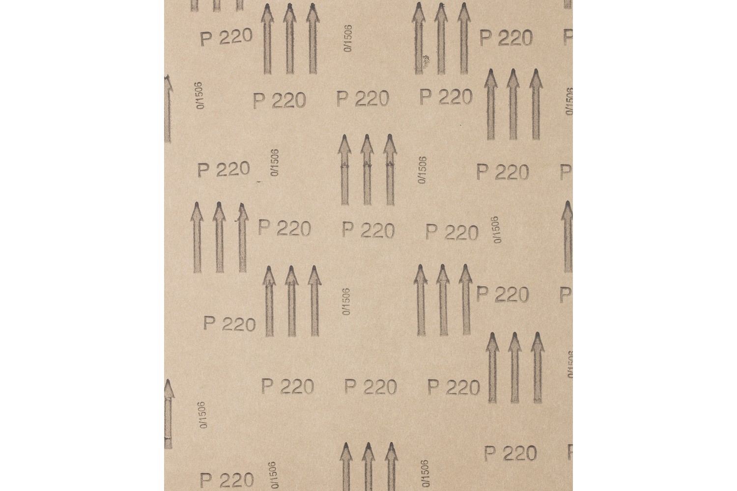 Papel pliego de lija de corindón 230x280 mm BP A220 universal para madera, color y pintura