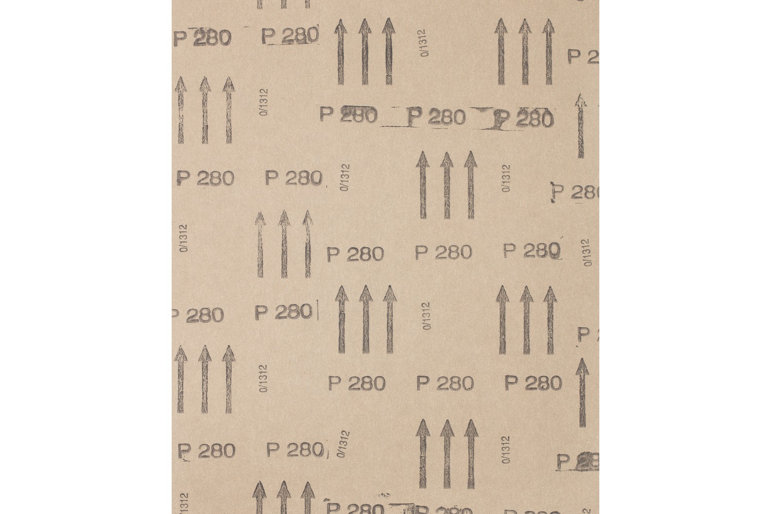 Papel pliego de lija de corindón 230x280 mm BP A280 universal para madera, color y pintura