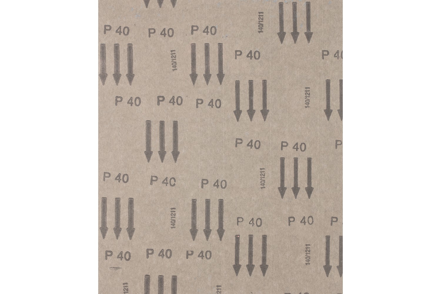 Papel pliego de lija de corindón 230x280 mm BP A40 universal para madera, color y pintura