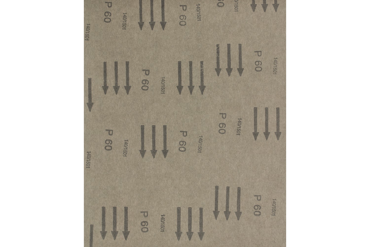 Papel pliego de lija de corindón 230x280 mm BP A60 universal para madera, color y pintura