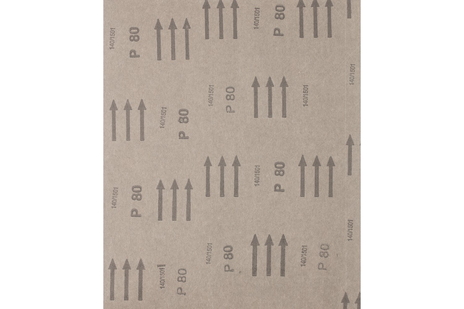 Papel pliego de lija de corindón 230x280 mm BP A80 universal para madera, color y pintura