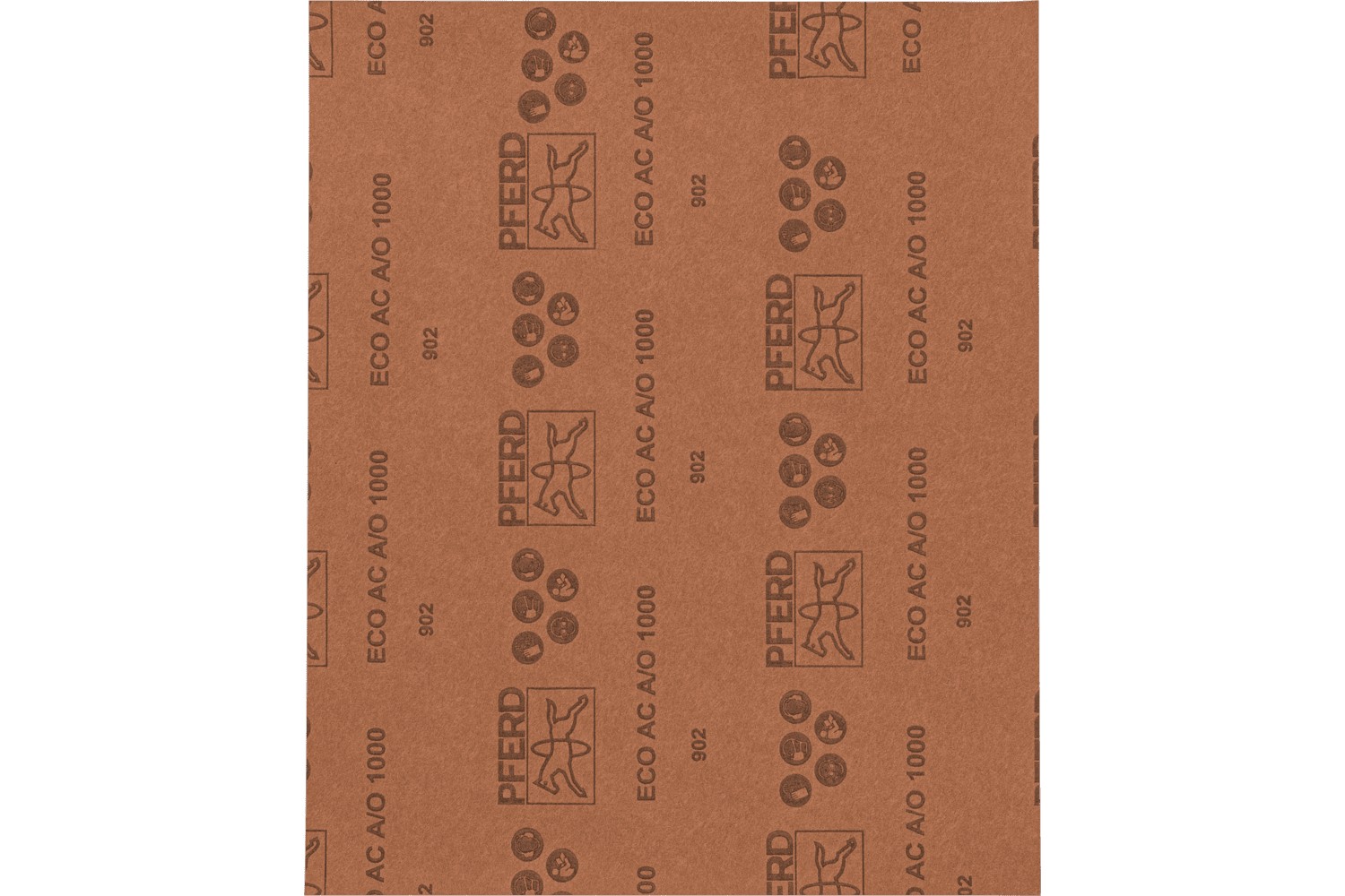 Pliego de lija de papel universal, corindón, 230x280 mm BP ECO AC A1000, con recubrimiento antiadherente