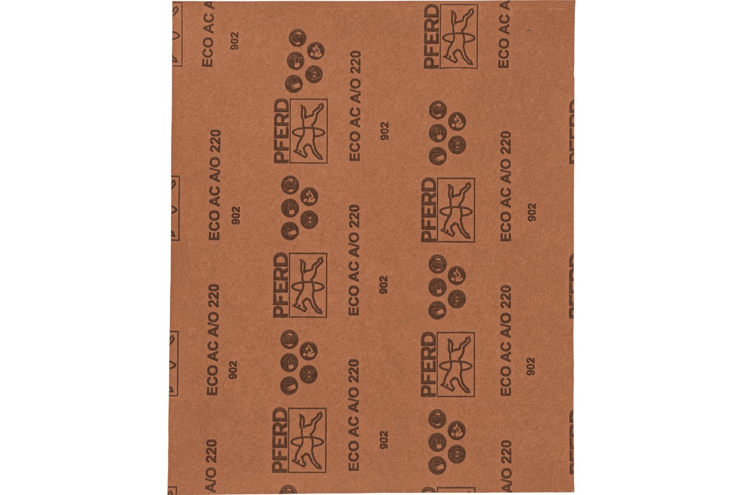 Pliego de lija de papel universal, corindón, 230x280 mm BP ECO AC A220, con recubrimiento antiadherente