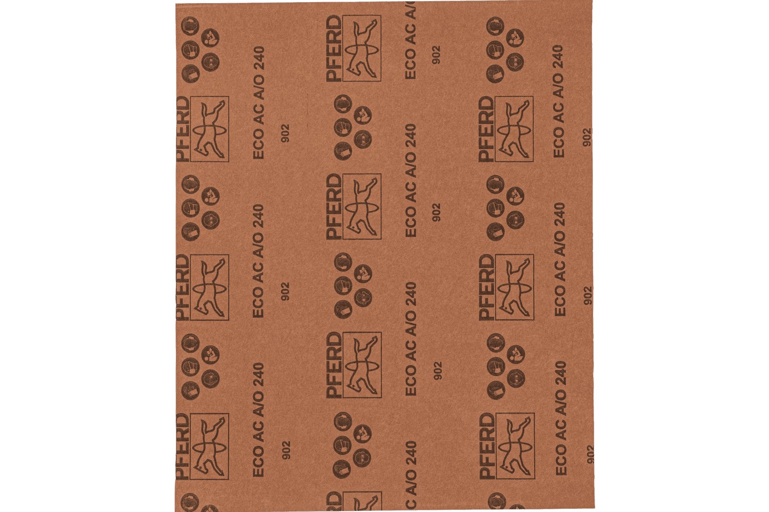 Pliego de lija de papel universal, corindón, 230x280 mm BP ECO AC A240, con recubrimiento antiadherente