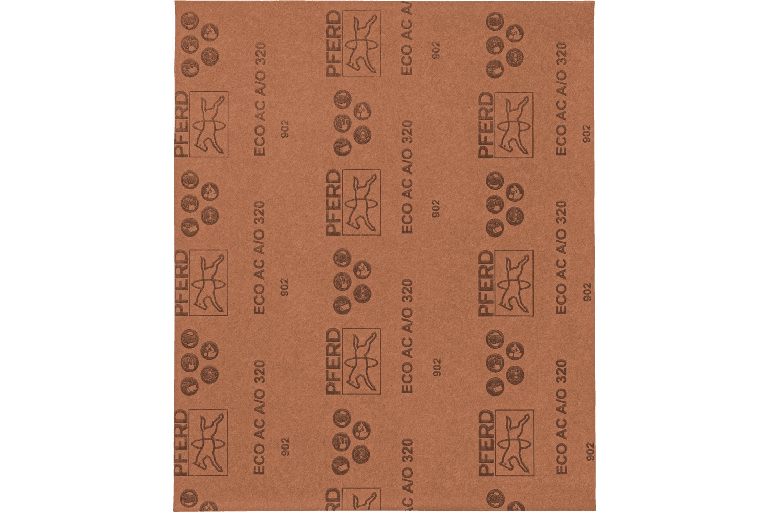 Pliego de lija de papel universal, corindón, 230x280 mm BP ECO AC A320, con recubrimiento antiadherente