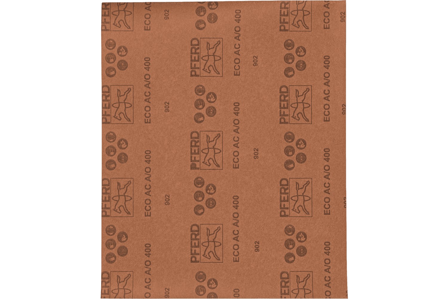 Pliego de lija de papel universal, corindón, 230x280 mm BP ECO AC A400, con recubrimiento antiadherente