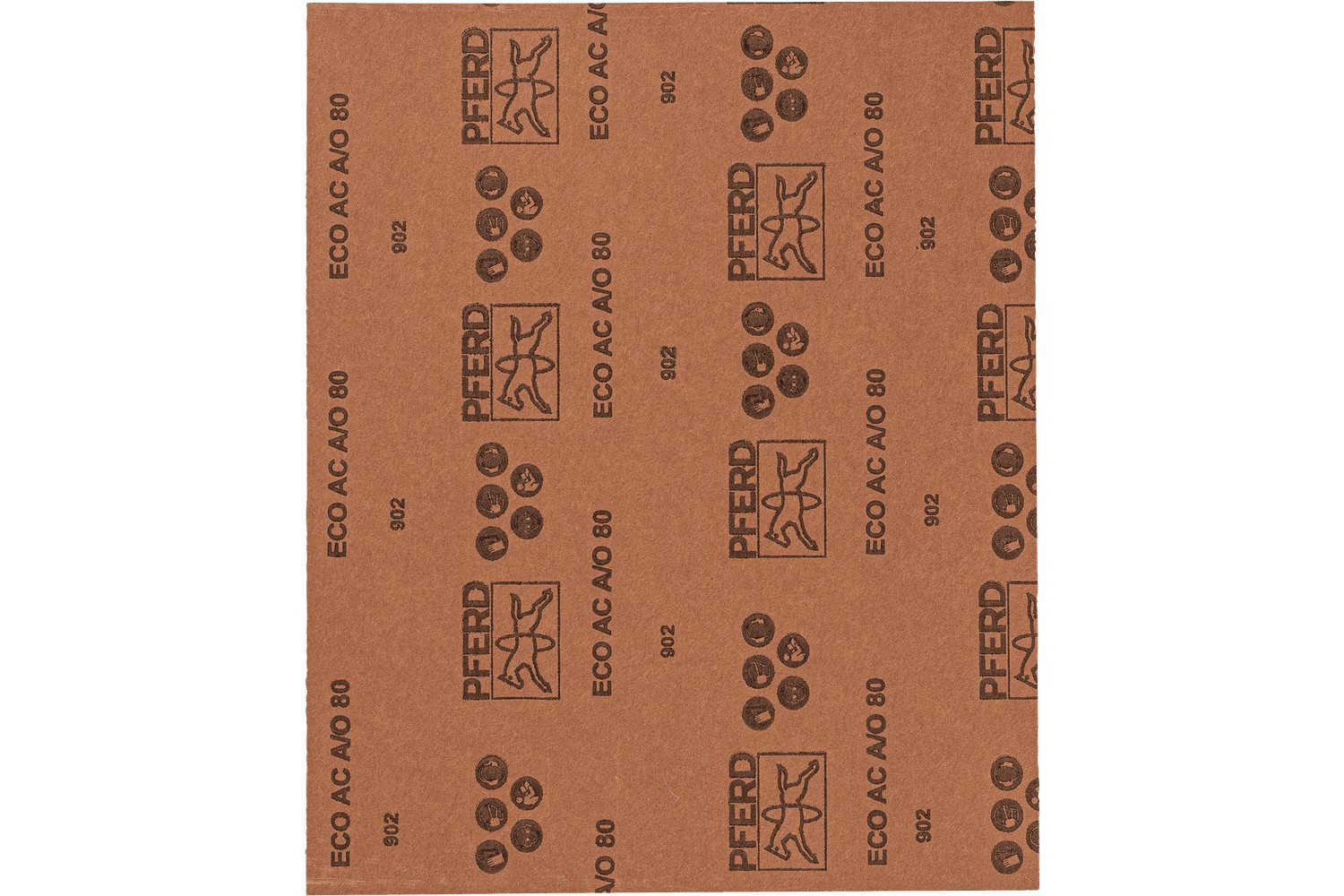 Pliego de lija de papel universal, corindón, 230x280 mm BP ECO AC A80, con recubrimiento antiadherente