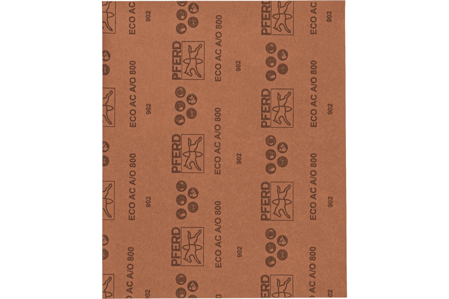 Pliego de lija de papel universal, corindón, 230x280 mm BP ECO AC A800, con recubrimiento antiadherente