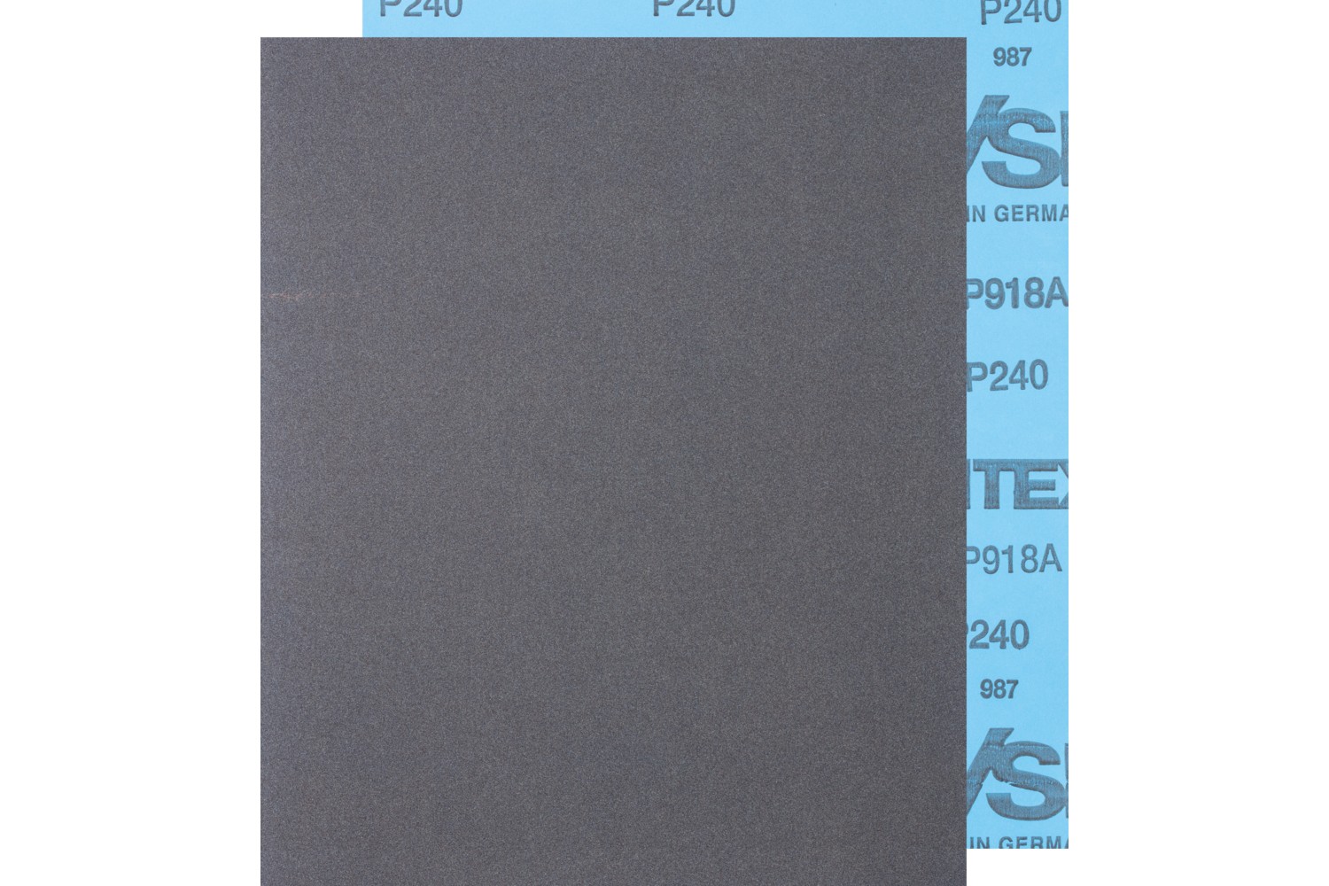 Papel pliego de lija resistente al agua 230x280 mm BP W SiC240 para trabajos de repaso de pintura