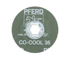 Disco de lija COMBICLICK, grano cerámico, Ø 100 mm CO-COOL36 para acero inoxidable