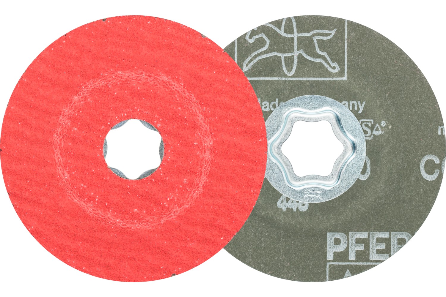 Disco de lija COMBICLICK, grano cerámico, Ø 100 mm CO-COOL50 para acero inoxidable