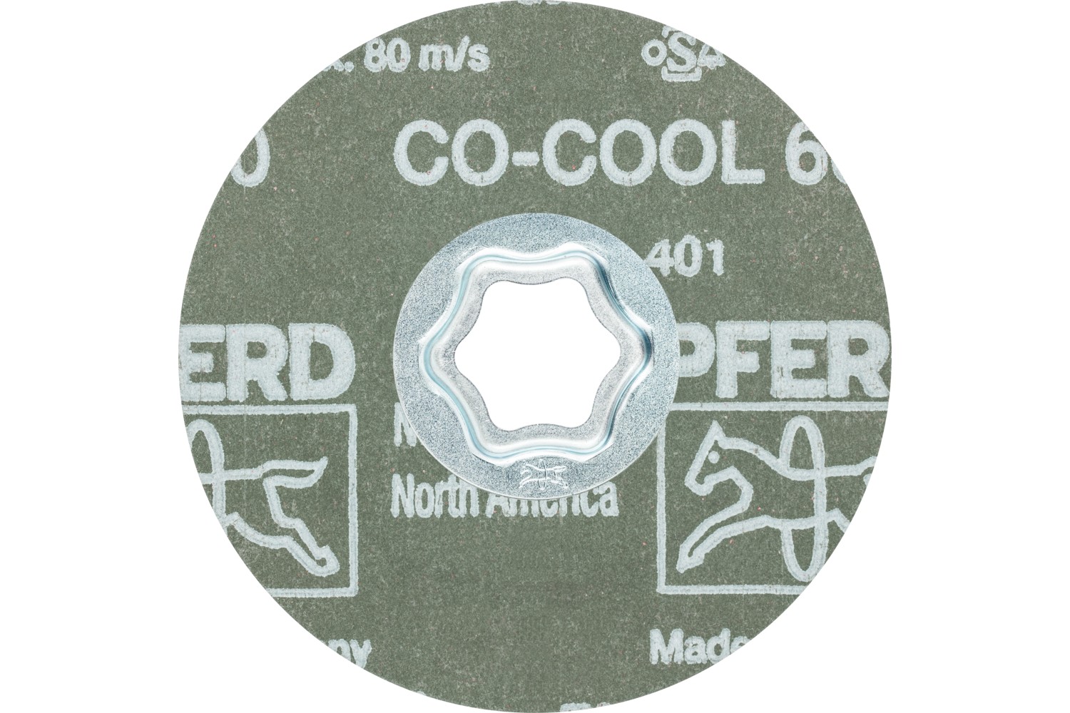 Disco de lija COMBICLICK, grano cerámico, Ø 100 mm CO-COOL60 para acero inoxidable