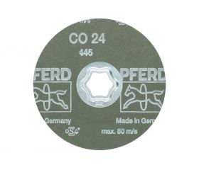 Disco de lija COMBICLICK, grano cerámico, Ø 115 mm CO24 para un arranque máximo en acero