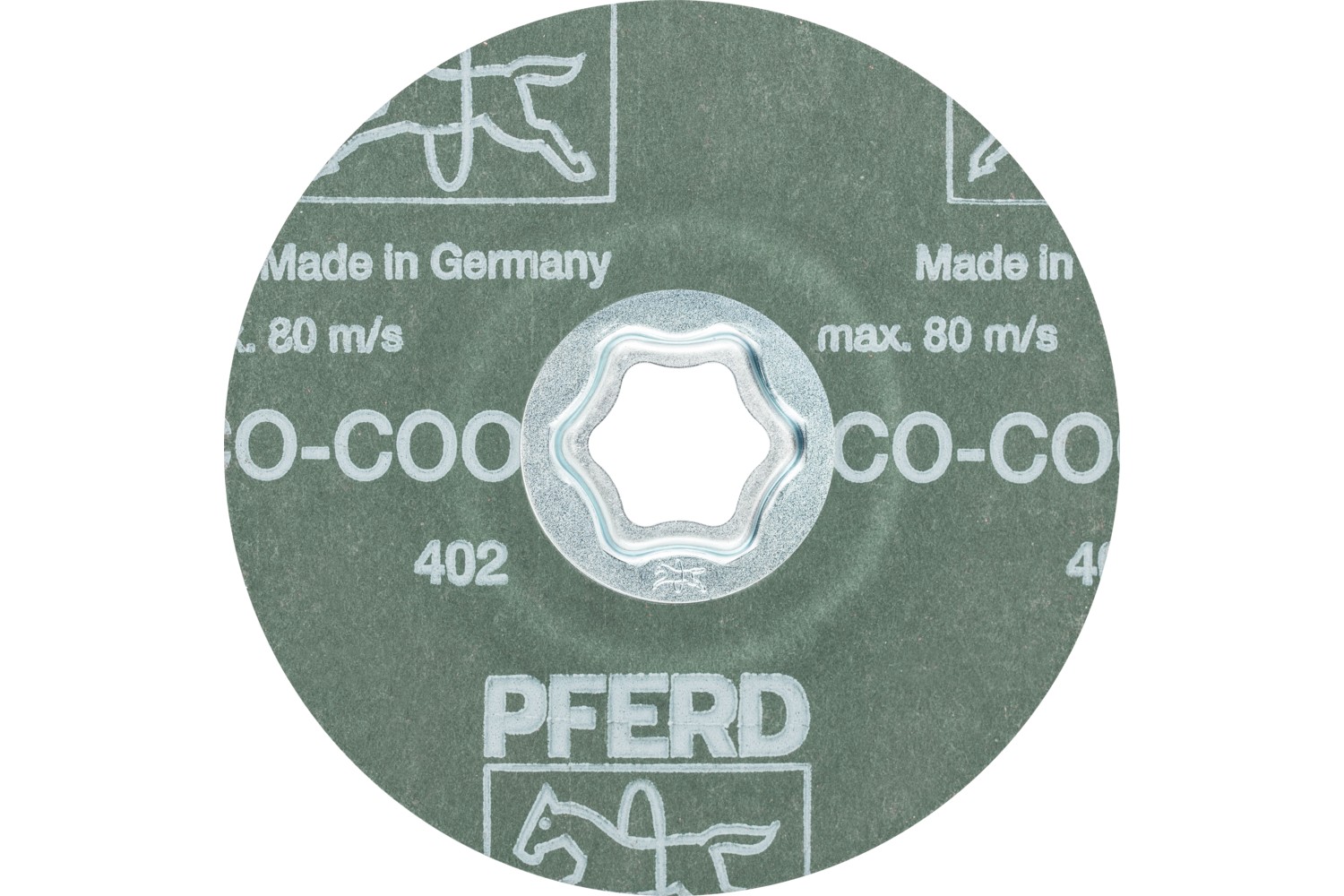 Disco de lija COMBICLICK, grano cerámico, Ø 115 mm CO-COOL80 para acero inoxidable